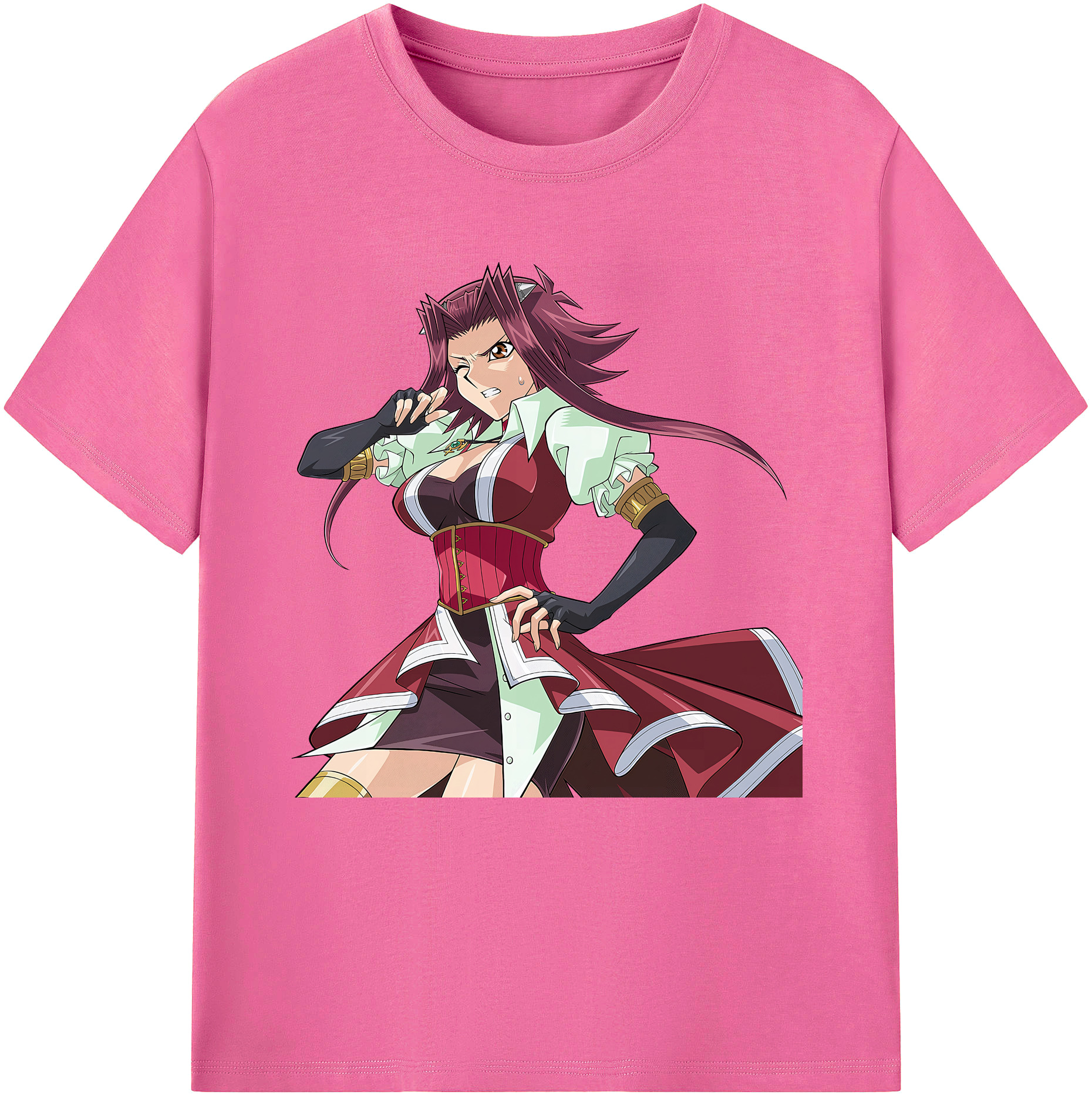 （画像用） 遊☆戯☆王 Yu-Gi-Oh! レディースカジュアルプリントTシャツ（綿100％）